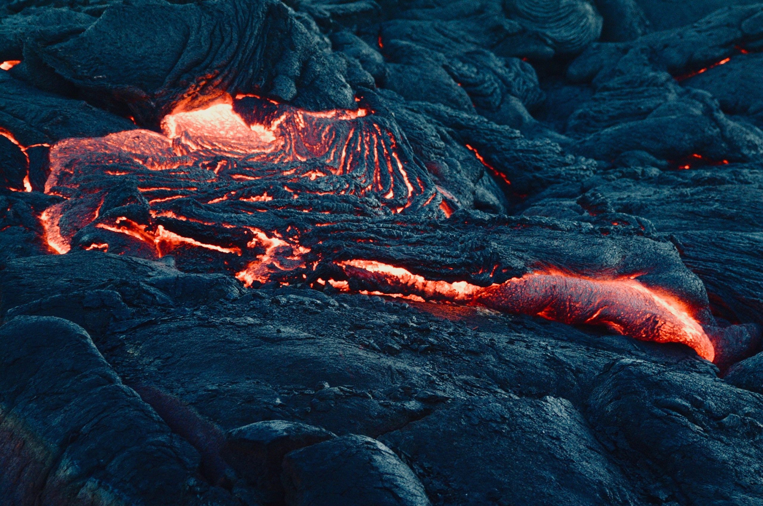 l'eruzione del vulcano Litli-Hrútur in Islanda