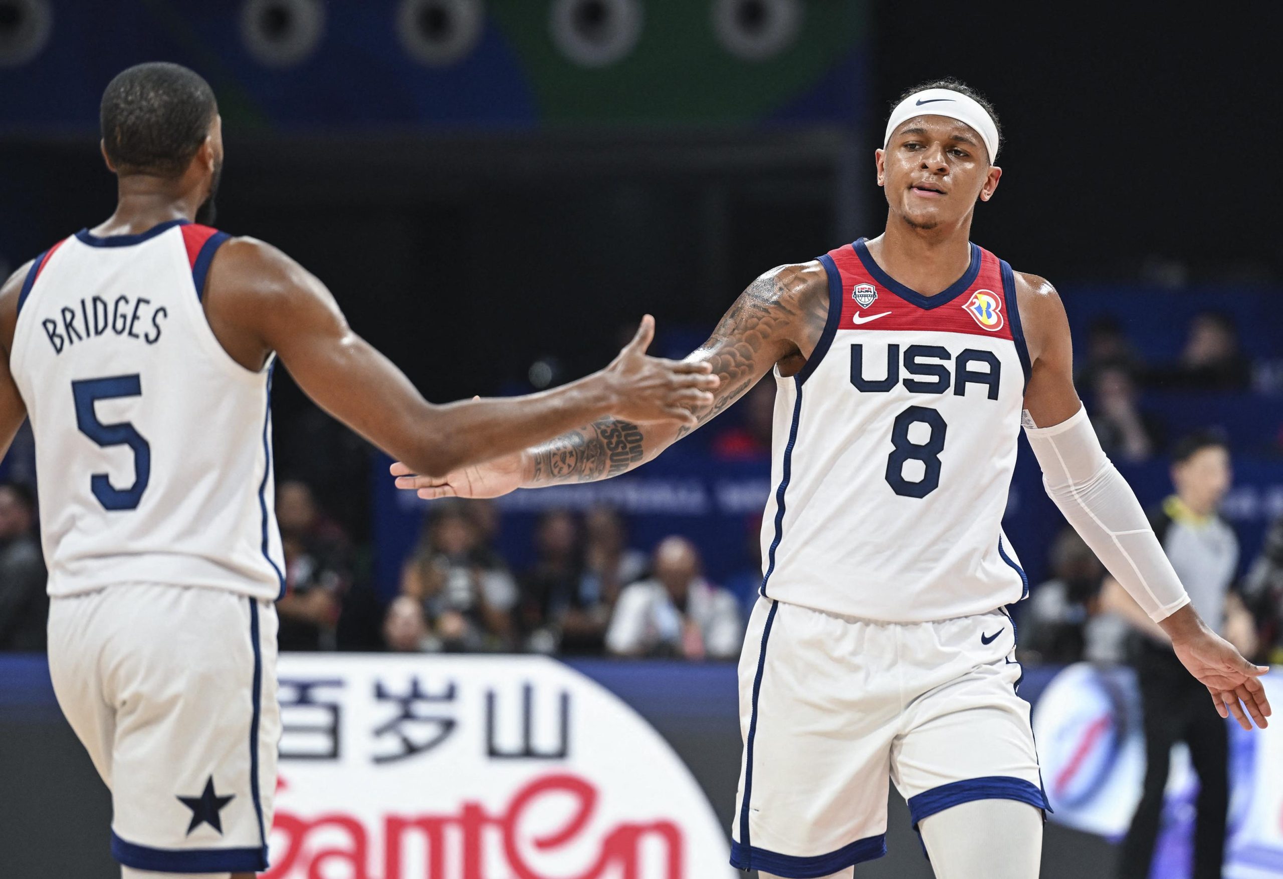 La squadra di basket degli Stati Uniti al Mondiale 2023
